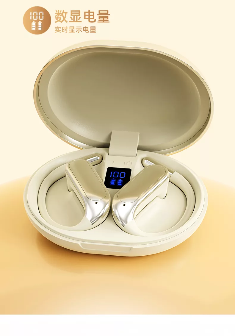 小兔ai耳机x18s蓝牙6.0挂耳式ai翻译智能耳机